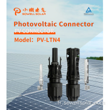 Connecteur de câble PV étanche Connecteur solaire masculin / femelle